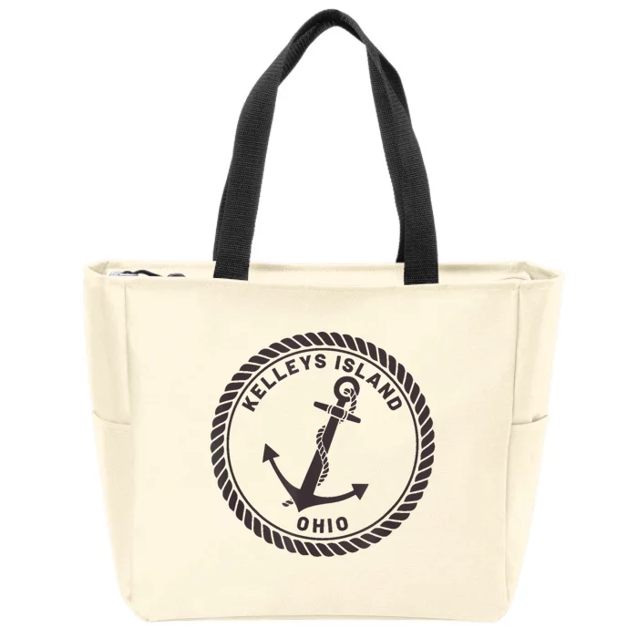 Kelleys Island Ohio Zip Tote Bag