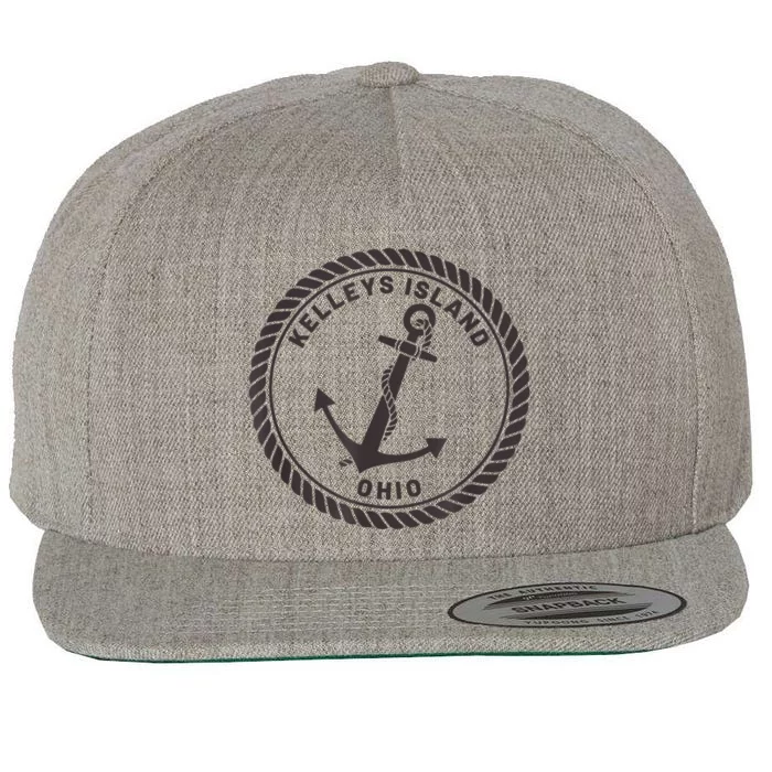 Kelleys Island Ohio Wool Snapback Cap