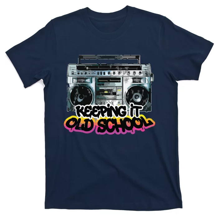 Keeping It Old School Vintage Boombox 80s T-Shirt