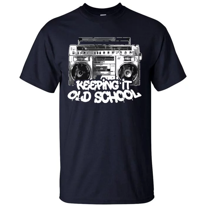 Keeping It Old School Vintage Boombox Graffiti Tall T-Shirt