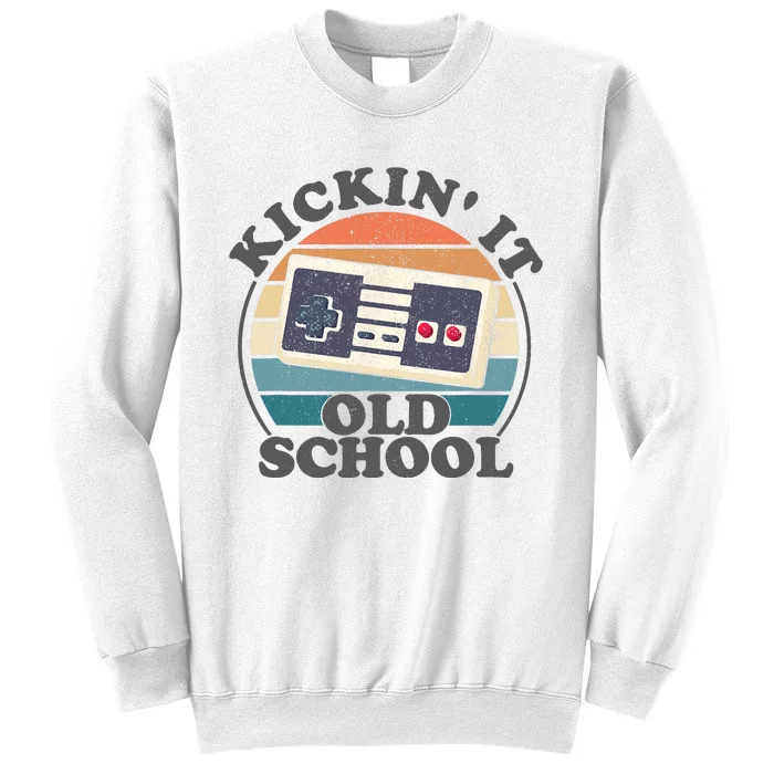 Kickin It Old School Retro 80s Video Game Gaming Gamer Gift Sweatshirt