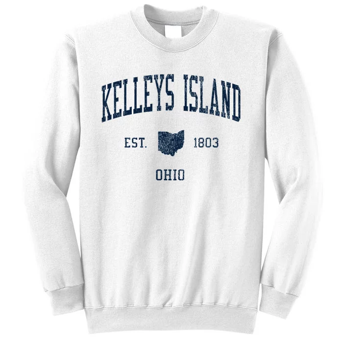 Kelleys Island Oh Vintage Athletic Sports Sweatshirt