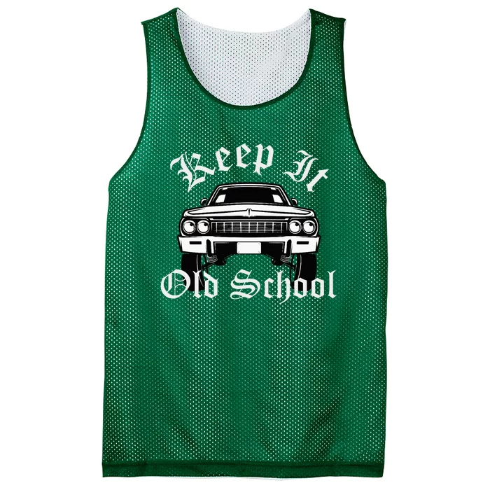 Keep It Old School Lowrider Oldies Mesh Reversible Basketball Jersey Tank