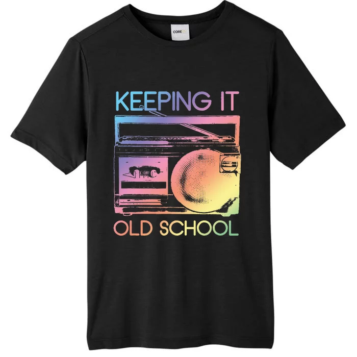 Keeping It Old School Retro 80s 90s Boombox Music ChromaSoft Performance T-Shirt