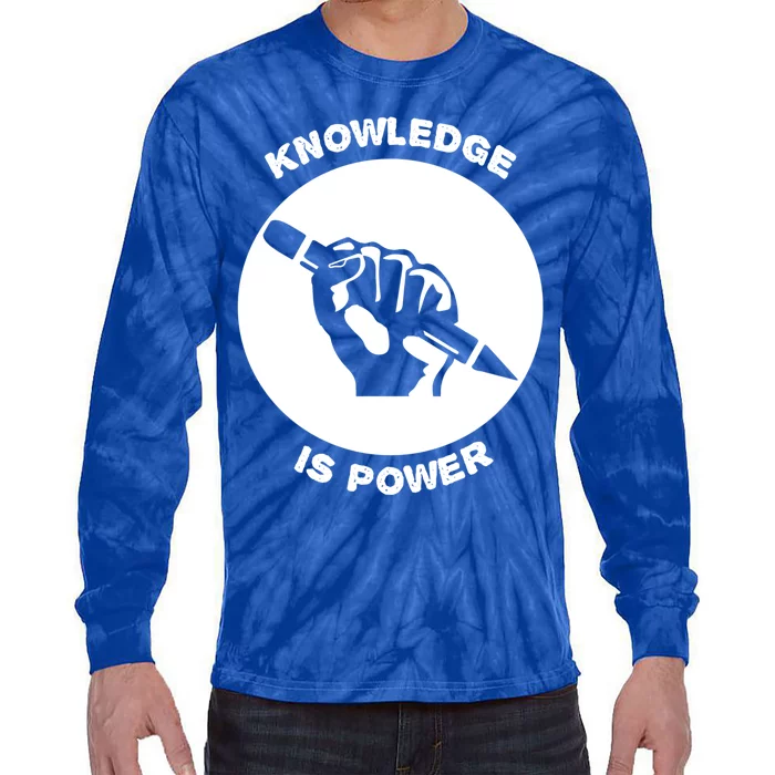 Knowledge Is Political Power Voting Election Vote Gift Tie-Dye Long Sleeve Shirt