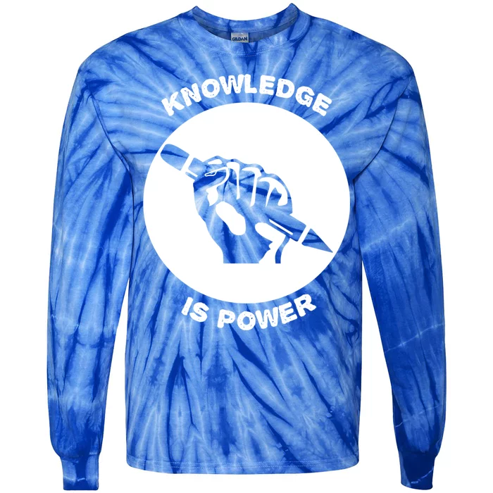 Knowledge Is Political Power Voting Election Vote Gift Tie-Dye Long Sleeve Shirt