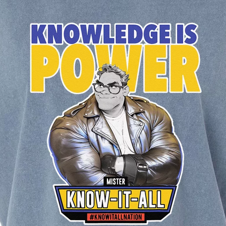 Knowledge Is Power Garment-Dyed Women's Muscle Tee