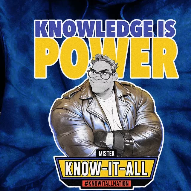 Knowledge Is Power Tie Dye Hoodie