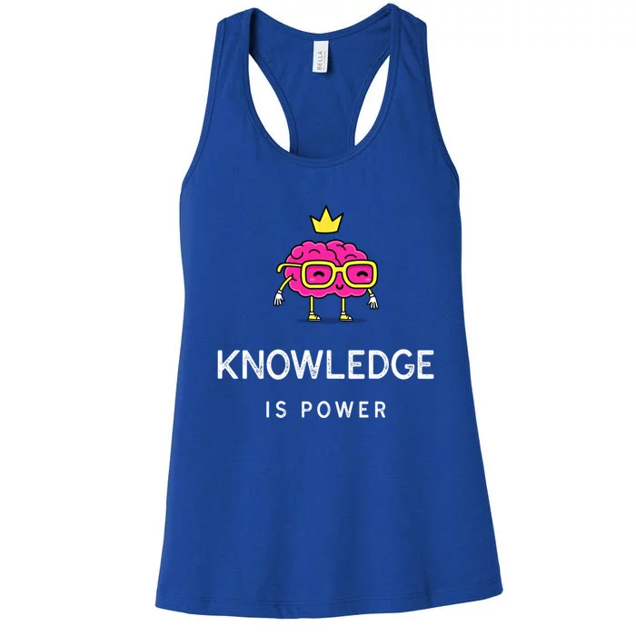 Knowledge Is Power Gift Women's Racerback Tank