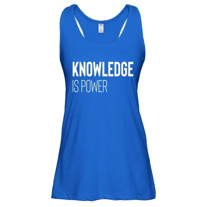 Knowledge Is Power Great Gift Ladies Essential Flowy Tank