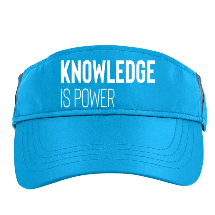 Knowledge Is Power Great Gift Adult Drive Performance Visor