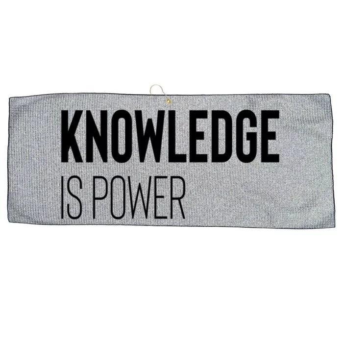 Knowledge Is Power Great Gift Large Microfiber Waffle Golf Towel