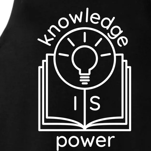 Knowledge Is Power Gift Ladies Tri-Blend Wicking Tank