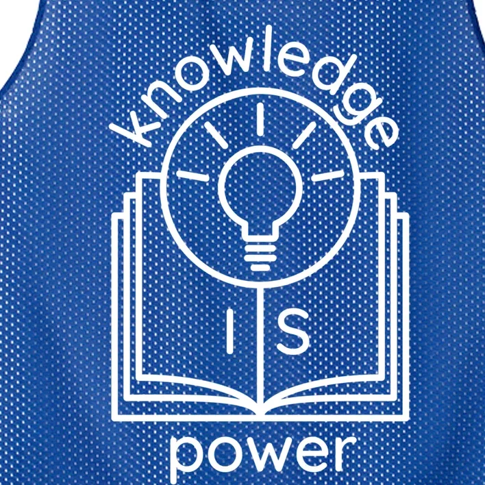 Knowledge Is Power Gift Mesh Reversible Basketball Jersey Tank