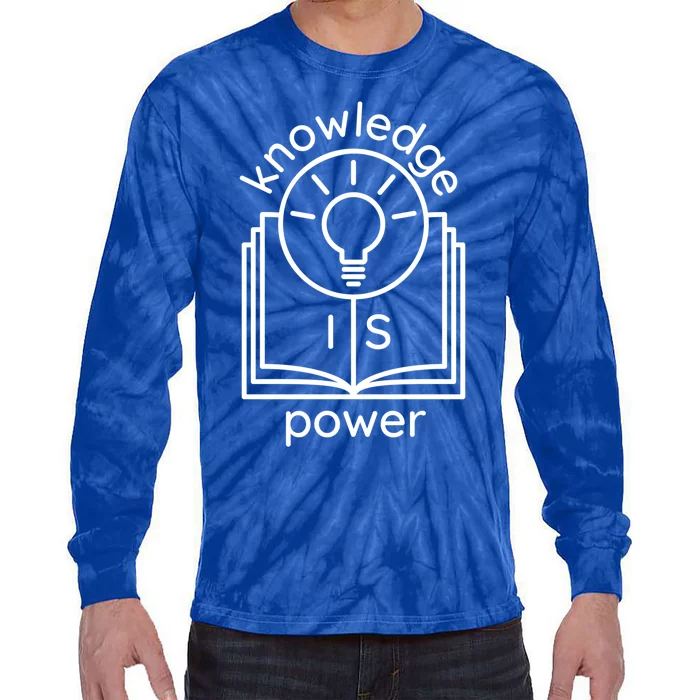 Knowledge Is Power Gift Tie-Dye Long Sleeve Shirt