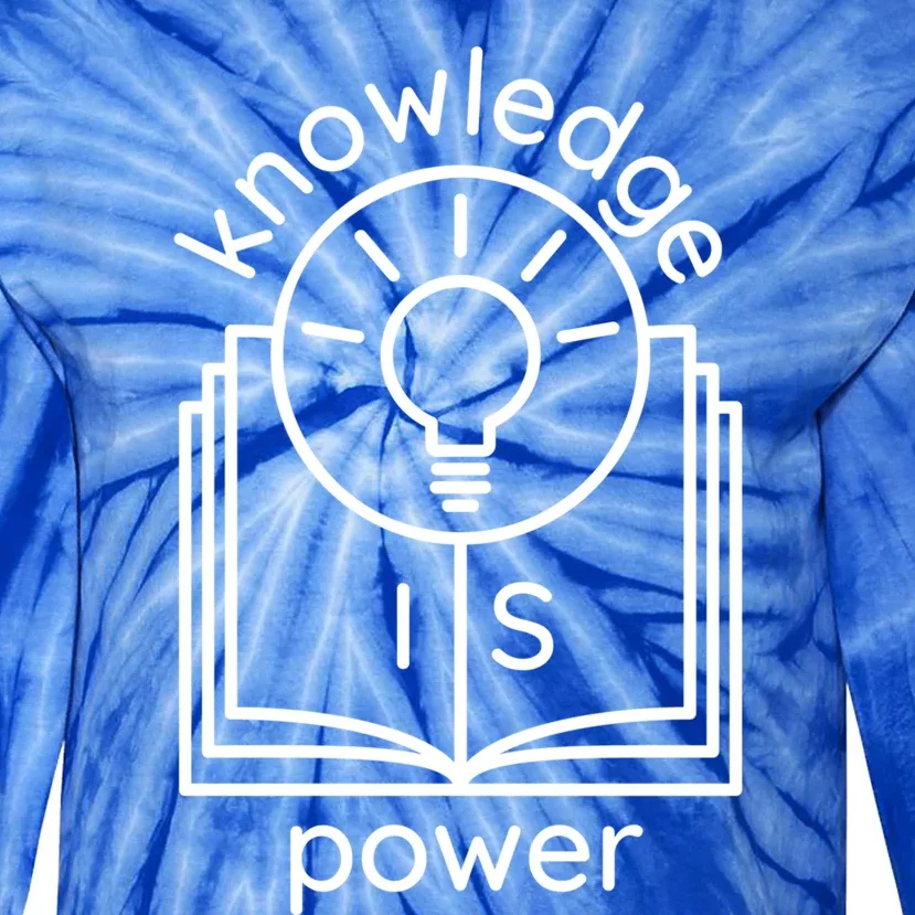 Knowledge Is Power Gift Tie-Dye Long Sleeve Shirt