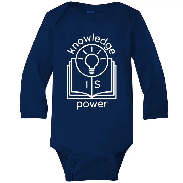 Knowledge Is Power Gift Baby Long Sleeve Bodysuit