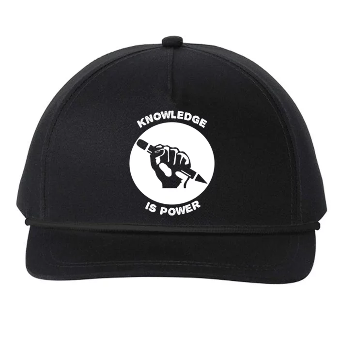 Knowledge Is Political Power Voting Election Vote Gift Snapback Five-Panel Rope Hat