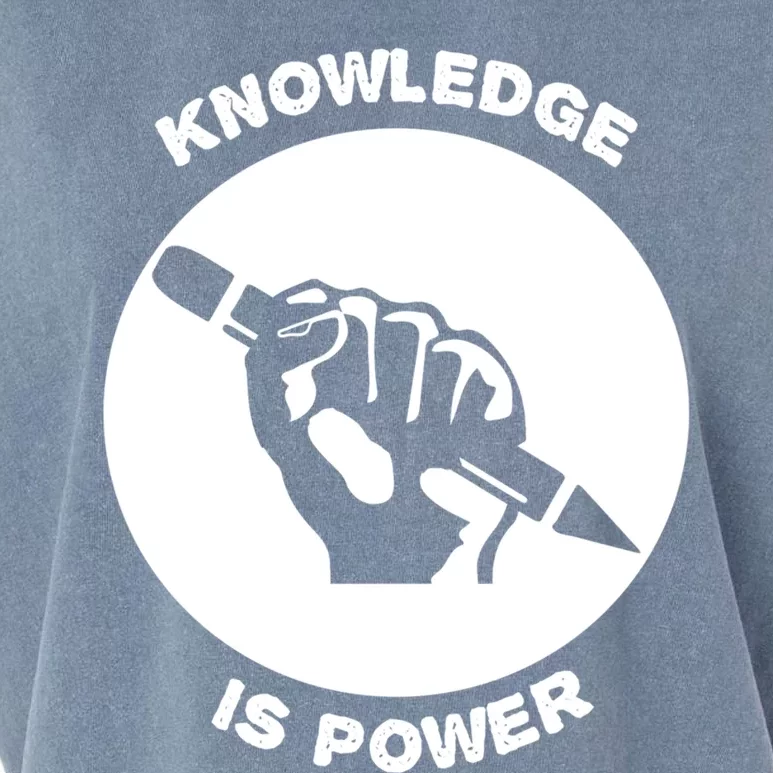 Knowledge Is Political Power Voting Election Vote Gift Garment-Dyed Women's Muscle Tee