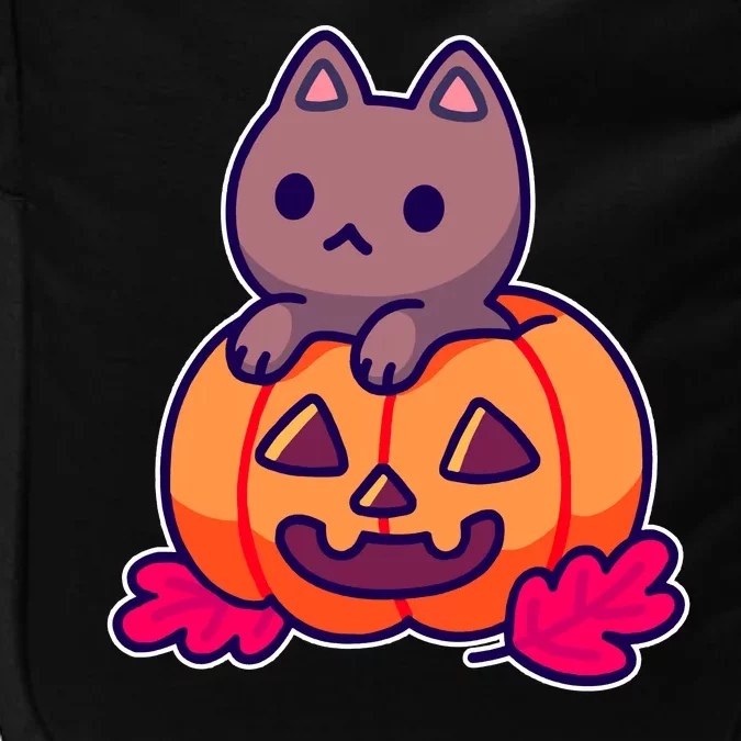 Kitten In pumpkin Cute Halloween Impact Tech Backpack