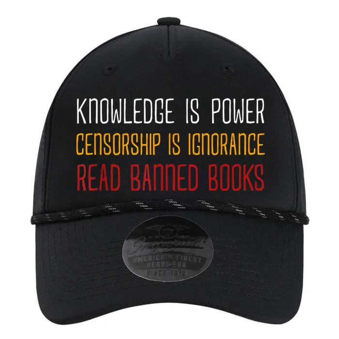 Knowledge Is Power Censorship Is Ignorance Read Banned Books Performance The Dyno Cap