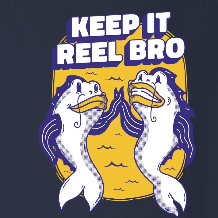 Keep It Reel Bro Funny Fishing Toddler Long Sleeve Shirt