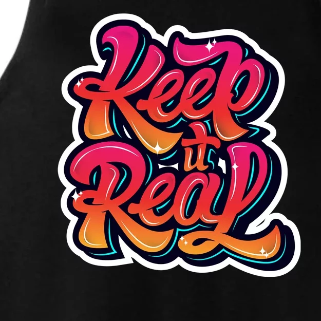 Keep It Real Graffiti Art Ladies Tri-Blend Wicking Tank