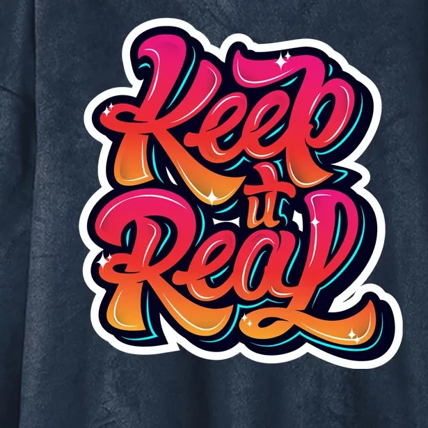 Keep It Real Graffiti Art Hooded Wearable Blanket