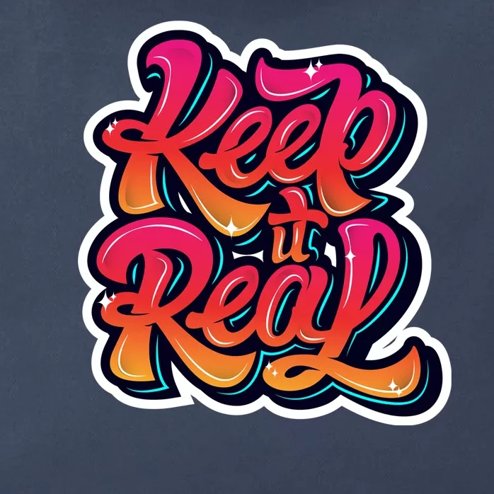 Keep It Real Graffiti Art Zip Tote Bag