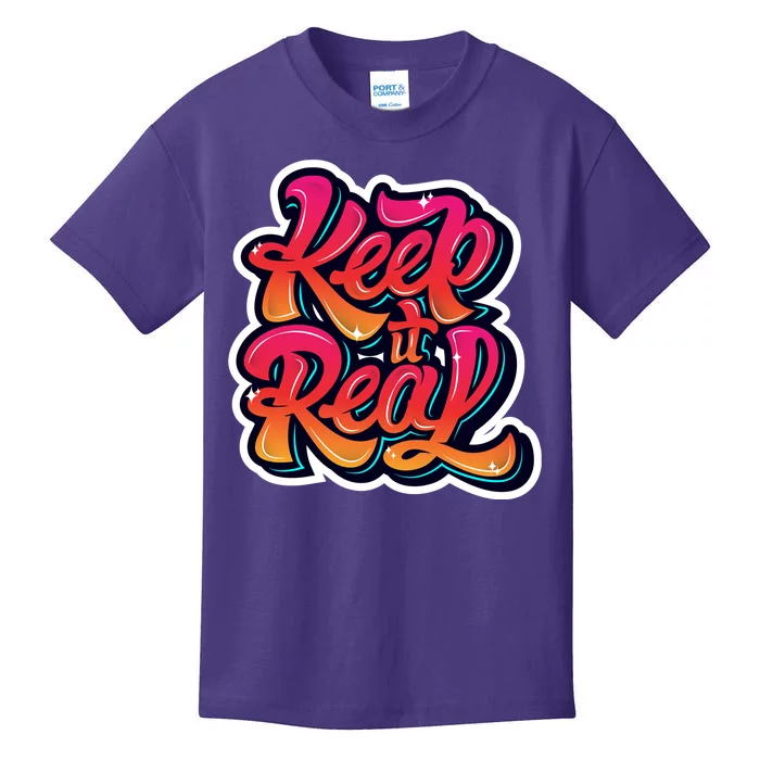 Keep It Real Graffiti Art Kids T-Shirt