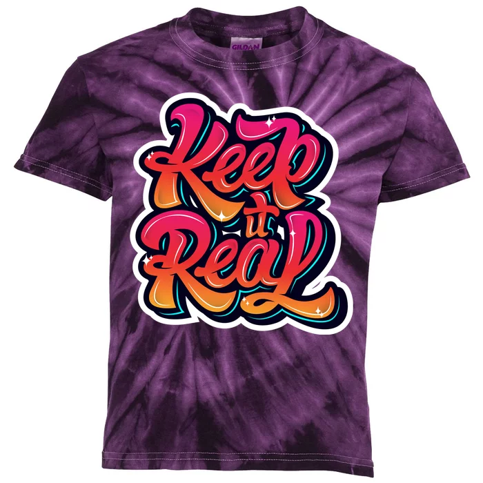 Keep It Real Graffiti Art Kids Tie-Dye T-Shirt