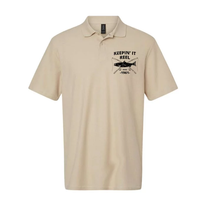 Keepin It Reel Fishing Birthday Gifts Day Softstyle Adult Sport Polo