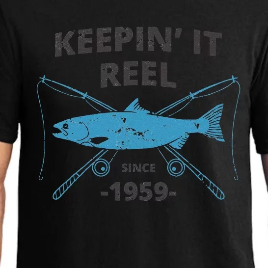 Keepin It Reel Since 1959 60th Birthday Fishing Gift Pajama Set