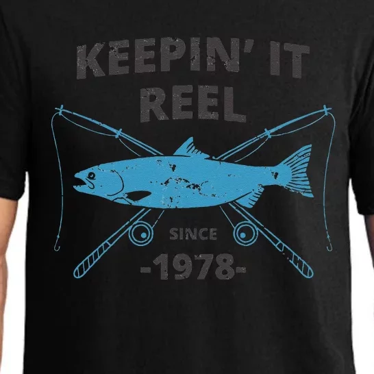 Keepin It Reel Since 1978 41st Birthday Fishing Gift Cute Pajama Set