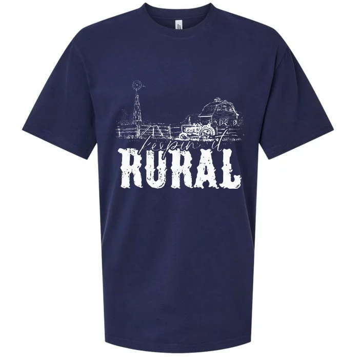 Keepin It Rural Country Country Farm Tractor Sueded Cloud Jersey T-Shirt