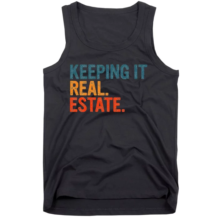 Keeping It Real Funny Real Estate Agent Tank Top