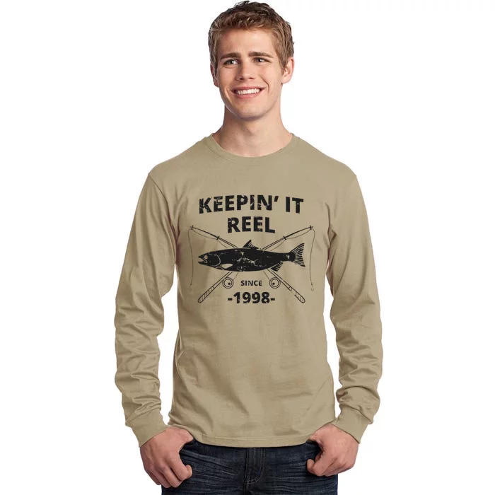 Keepin It Reel Since 1998 21st Birthday Fishing Gift Tall Long Sleeve T-Shirt