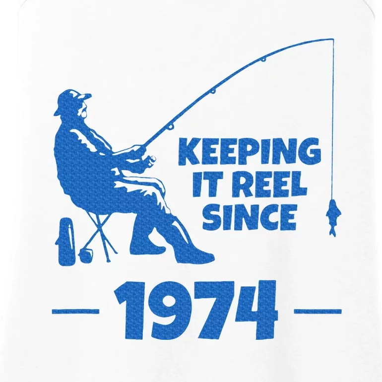 Keeping It Reel Since 1974 Funny Fishing Ladies Essential Tank