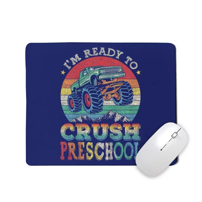 Kids Im Ready To Crush PreSchool Monster Truck B.oys K.ids Gift Mousepad