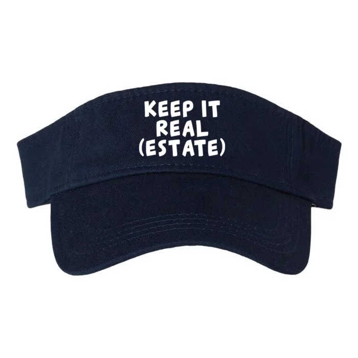 Keep It Real Estate Real Estate Agent Valucap Bio-Washed Visor