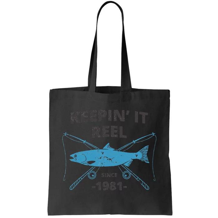 Keepin It Reel Fishing Birthday Gifts Cute Tote Bag