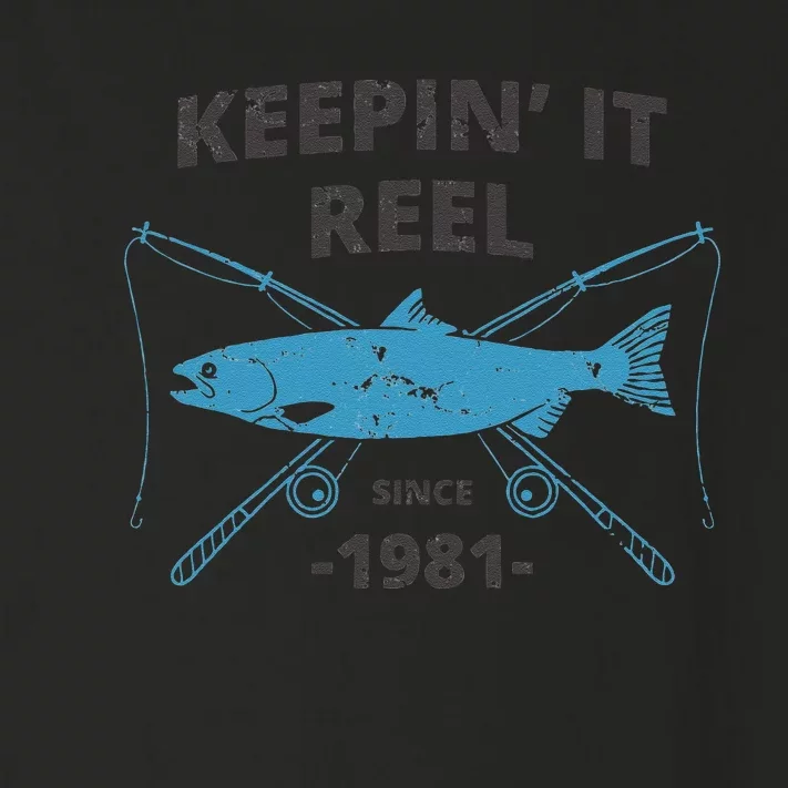 Keepin It Reel Fishing Birthday Gifts Cute Toddler Long Sleeve Shirt