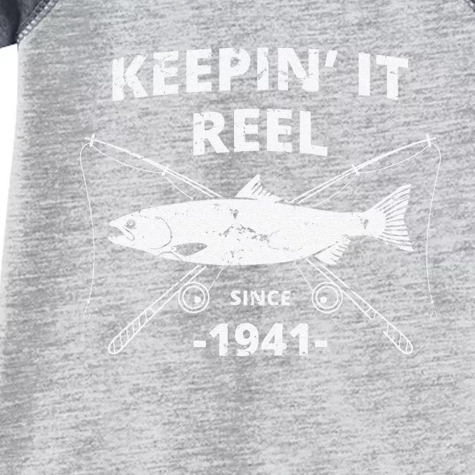 Keepin It Reel Fishing Birthday Gifts Funny Infant Baby Jersey Bodysuit