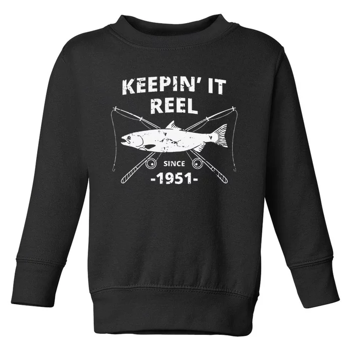 Keepin It Reel Fishing Birthday Gifts Gift Toddler Sweatshirt