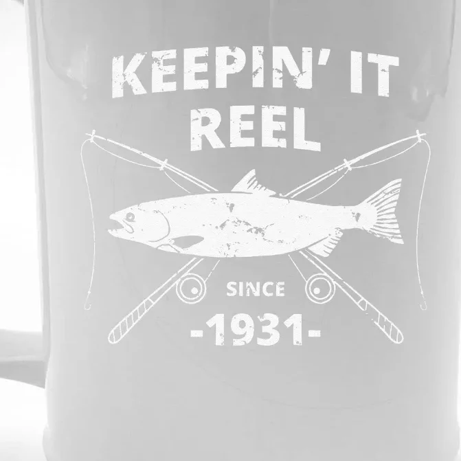 Keepin It Reel Fishing Birthday Gifts Love Front & Back Beer Stein