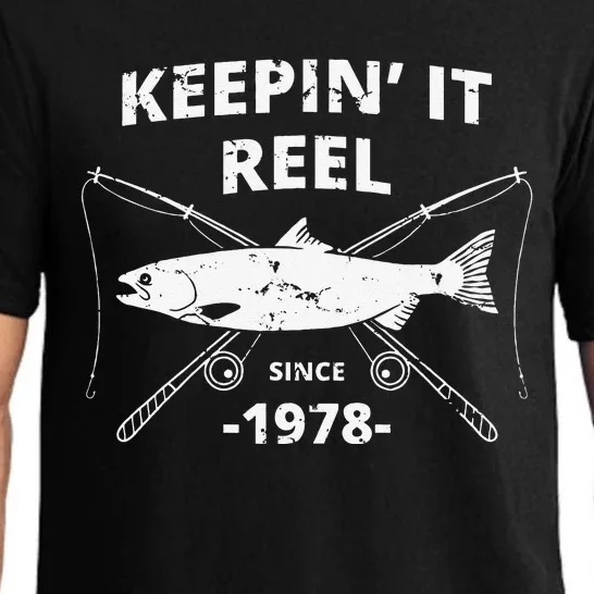 Keepin It Reel Since 1978 41st Birthday Fishing Gift Pajama Set