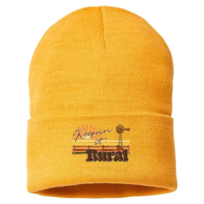 Keeping it Rural - agriculture farming Sustainable Knit Beanie