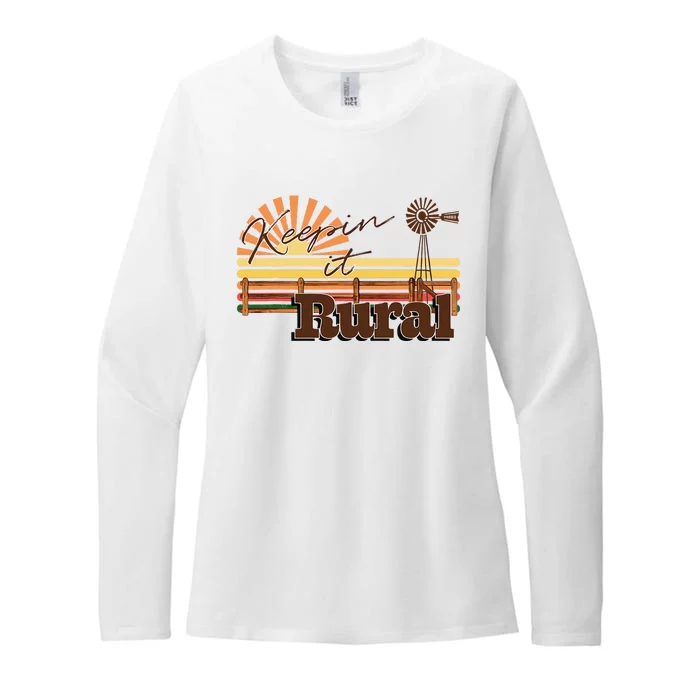 Keeping it Rural - agriculture farming Womens CVC Long Sleeve Shirt