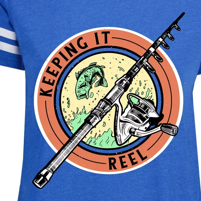 Keeping It Reel Fishing Enza Ladies Jersey Football T-Shirt