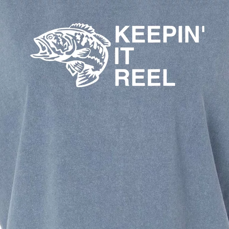 Keeping It Reel Shirts Funny Fishing Sayings Garment-Dyed Women's Muscle Tee